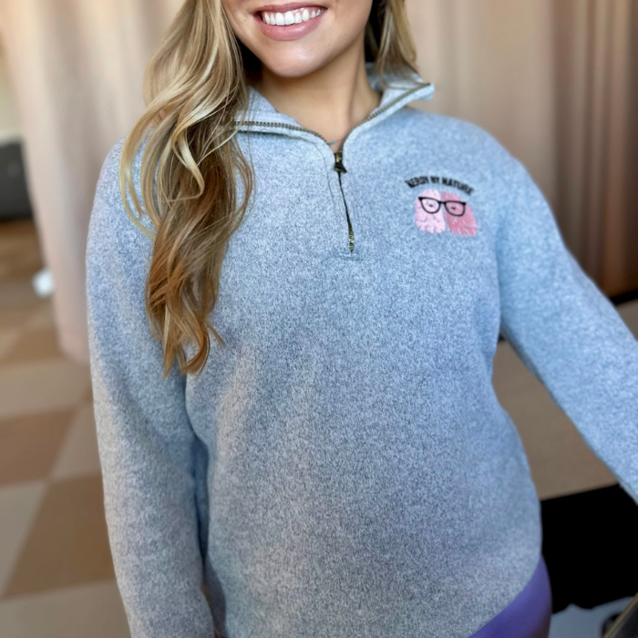 Nerdy by Nature Embroidered Quarter-Zip