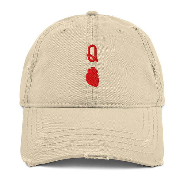 QUEEN OF HEARTS DISTRESSED HAT - Medthusiast display picture 2