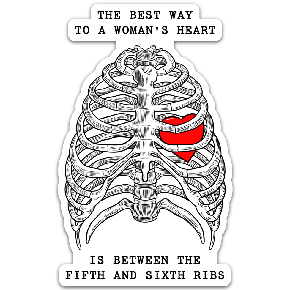 Best Way to a Woman's Heart Sticker