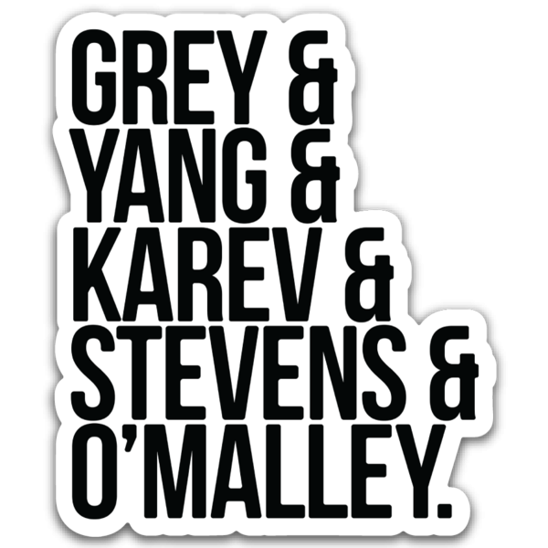 Grey&#39;s Anatomy Sticker