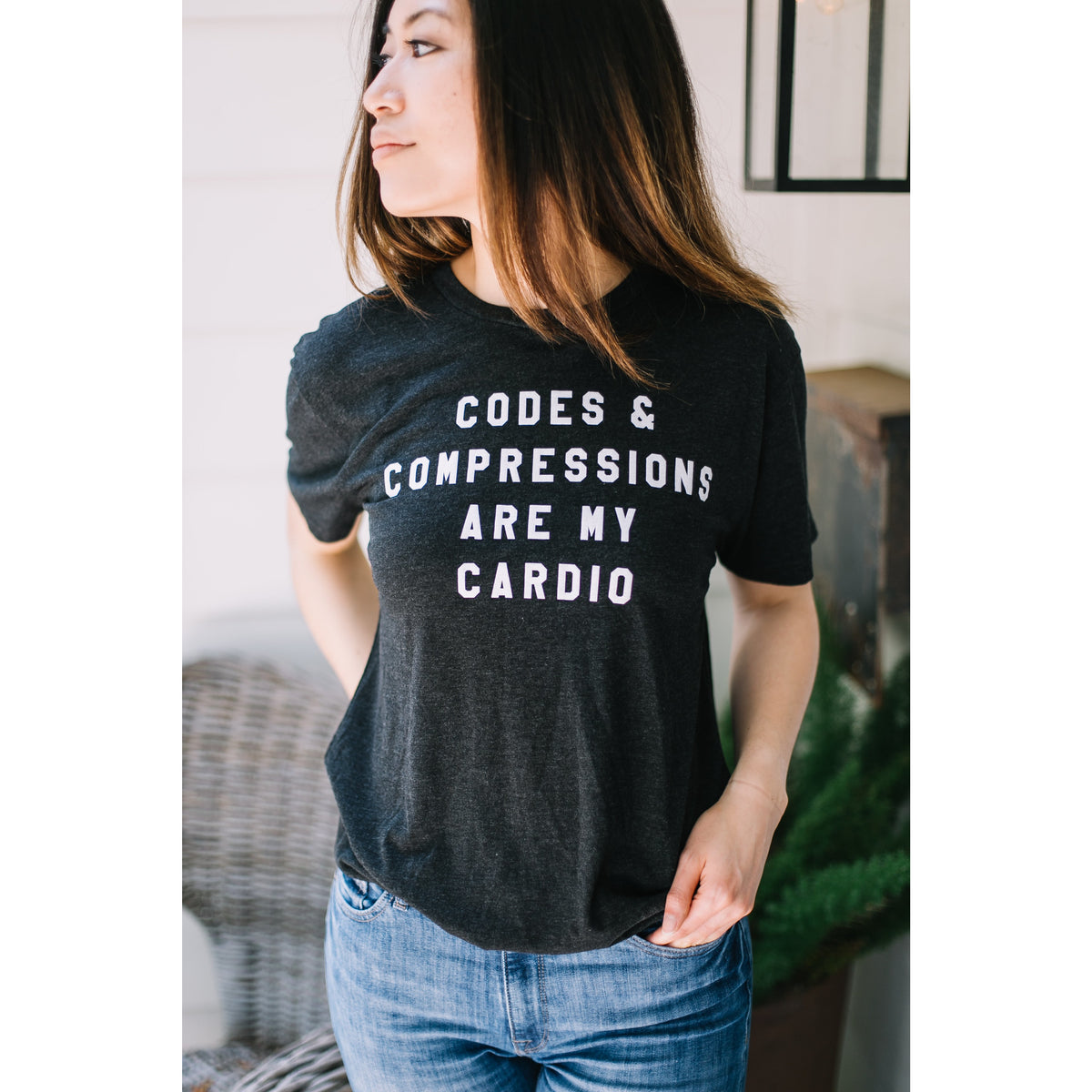 Codes &amp; Compressions Are My Cardio Tee - FINAL SALE