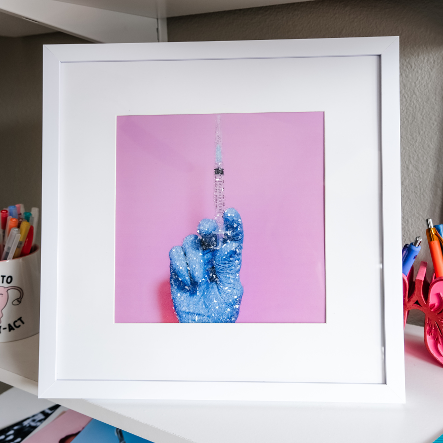 Framed Glitter Prints