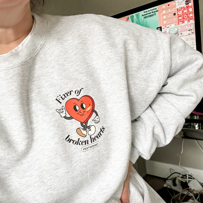 Broken heart sweatshirt hot sale