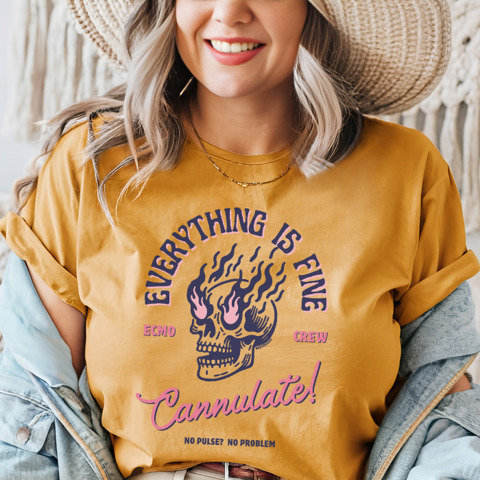 EVERYTHING IS FINE ECMO CREW TEE