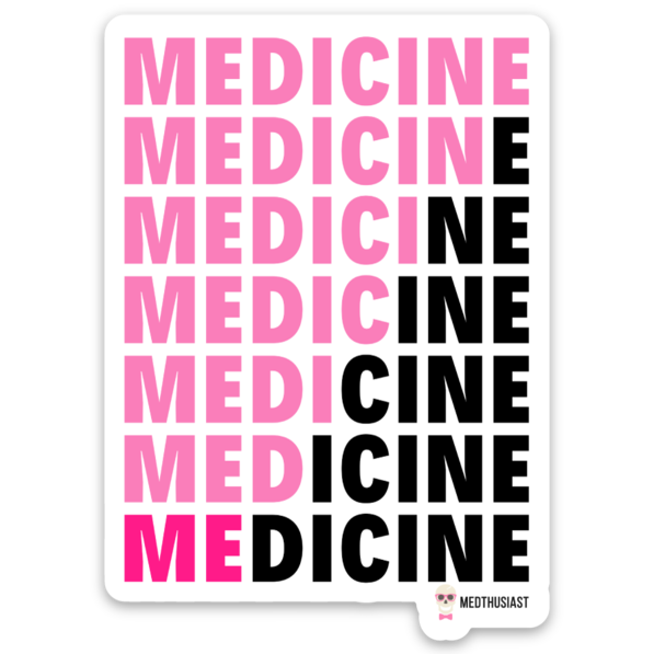 Hot Pink Medicine Sticker