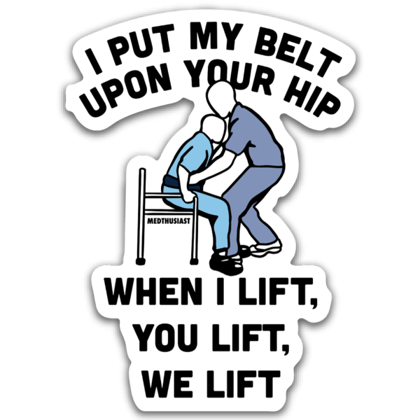 When I Lift, You Lift, We Lift Sticker