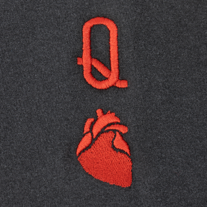 Queen of Hearts Vintage Black Tee - FINAL SALE