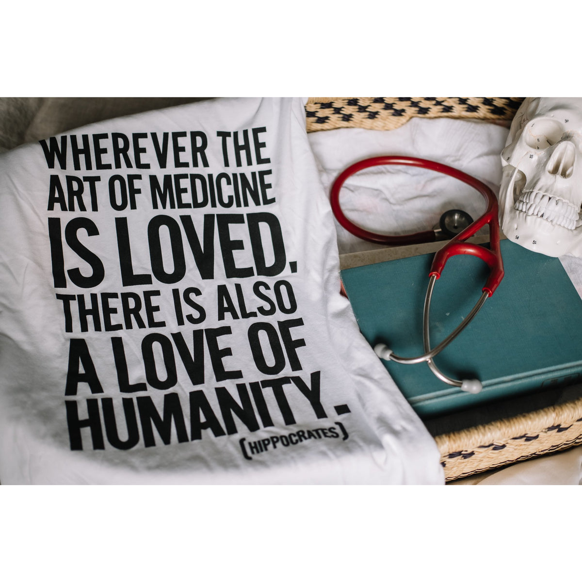 Art of Medicine Hippocrates Quote Tee