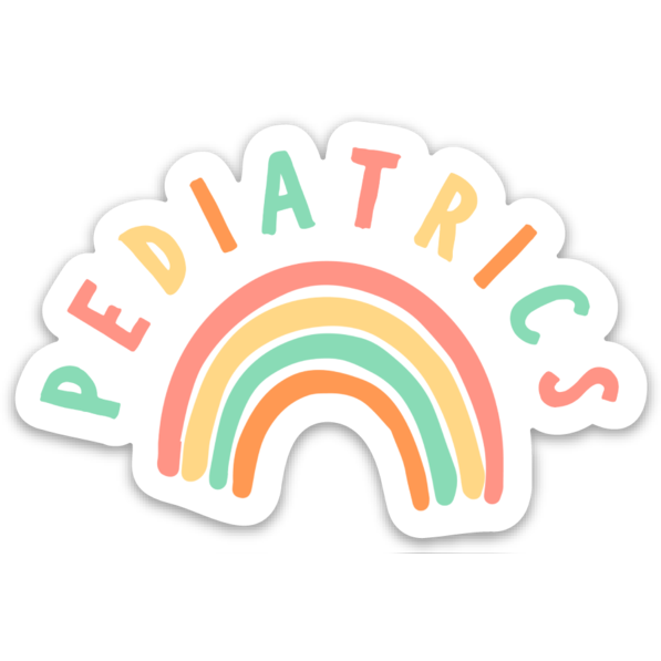 Pediatrics Rainbow Sticker